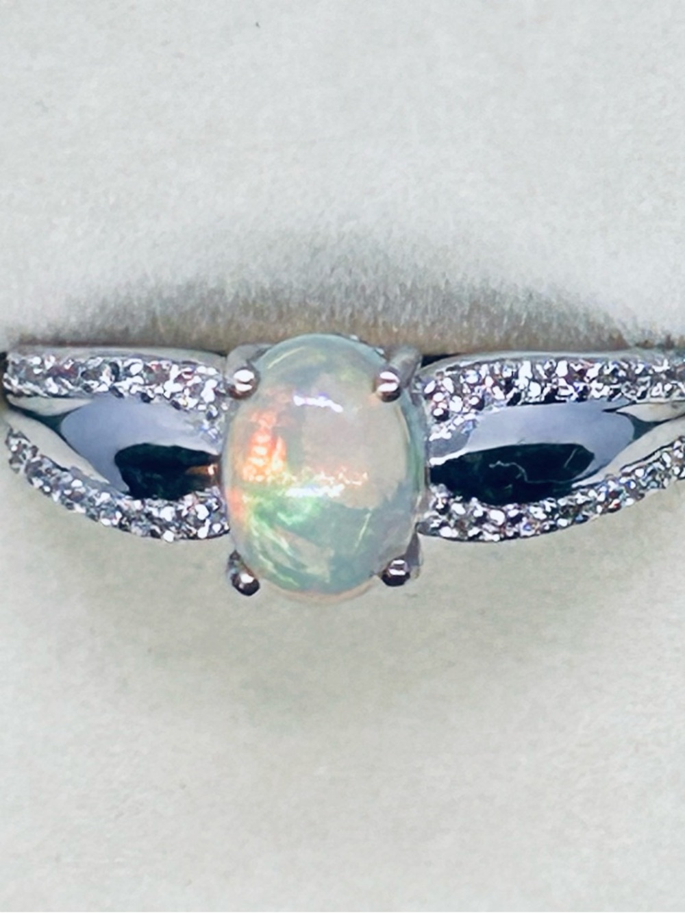 Ethiopian Opal Sterling Silver Ring